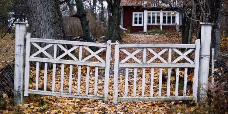 Wooden gates needing TLC